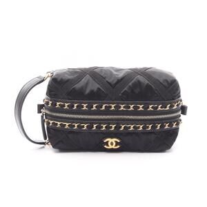Chanel Coco Mark pouch bag black